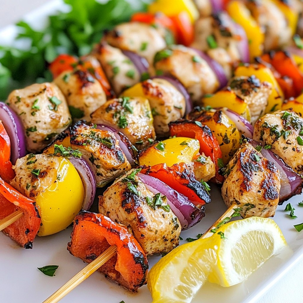 Greek Chicken Souvlaki Skewers Flavorful Delight Recipe
