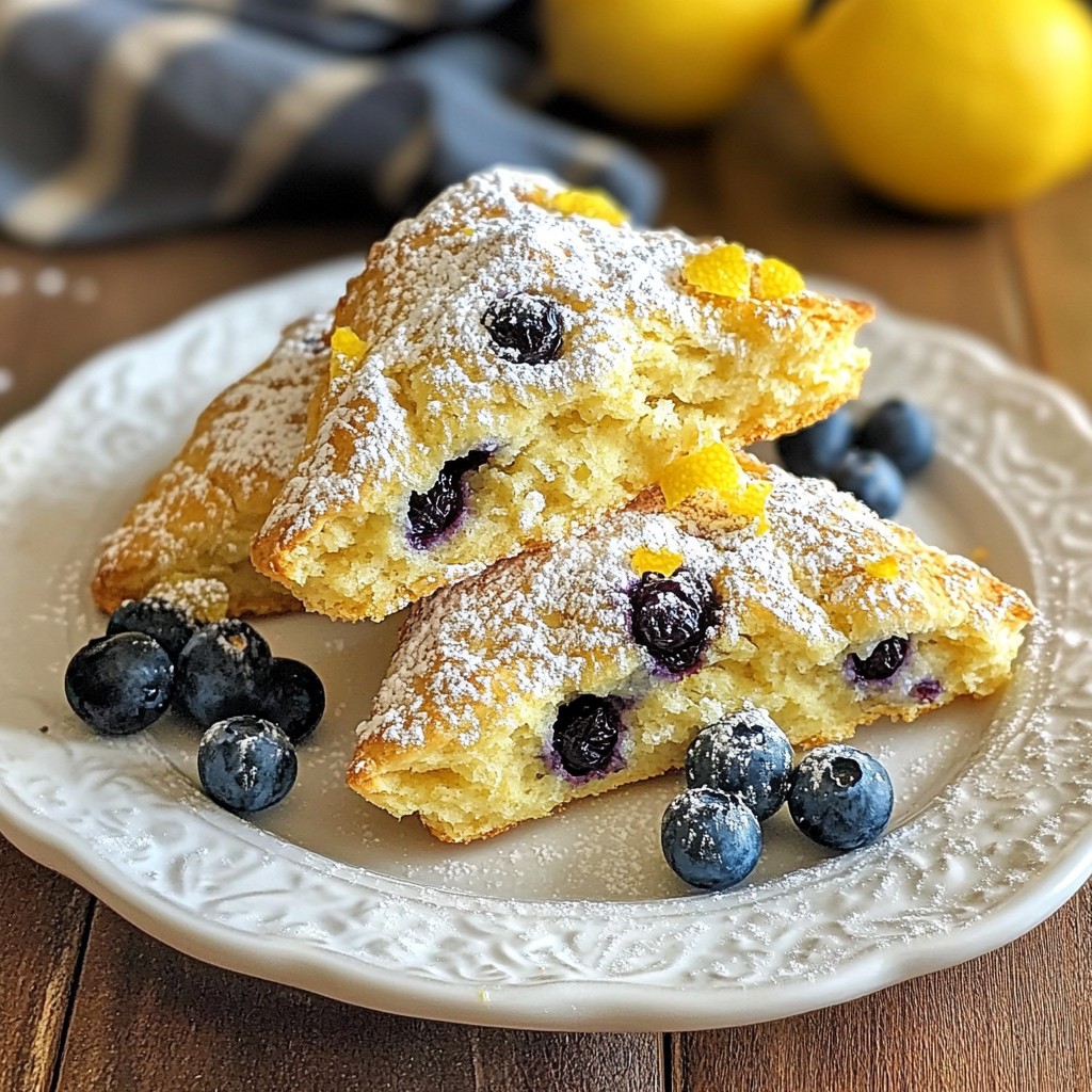 Lemon Blueberry Scones Fresh and Flavorful Delight