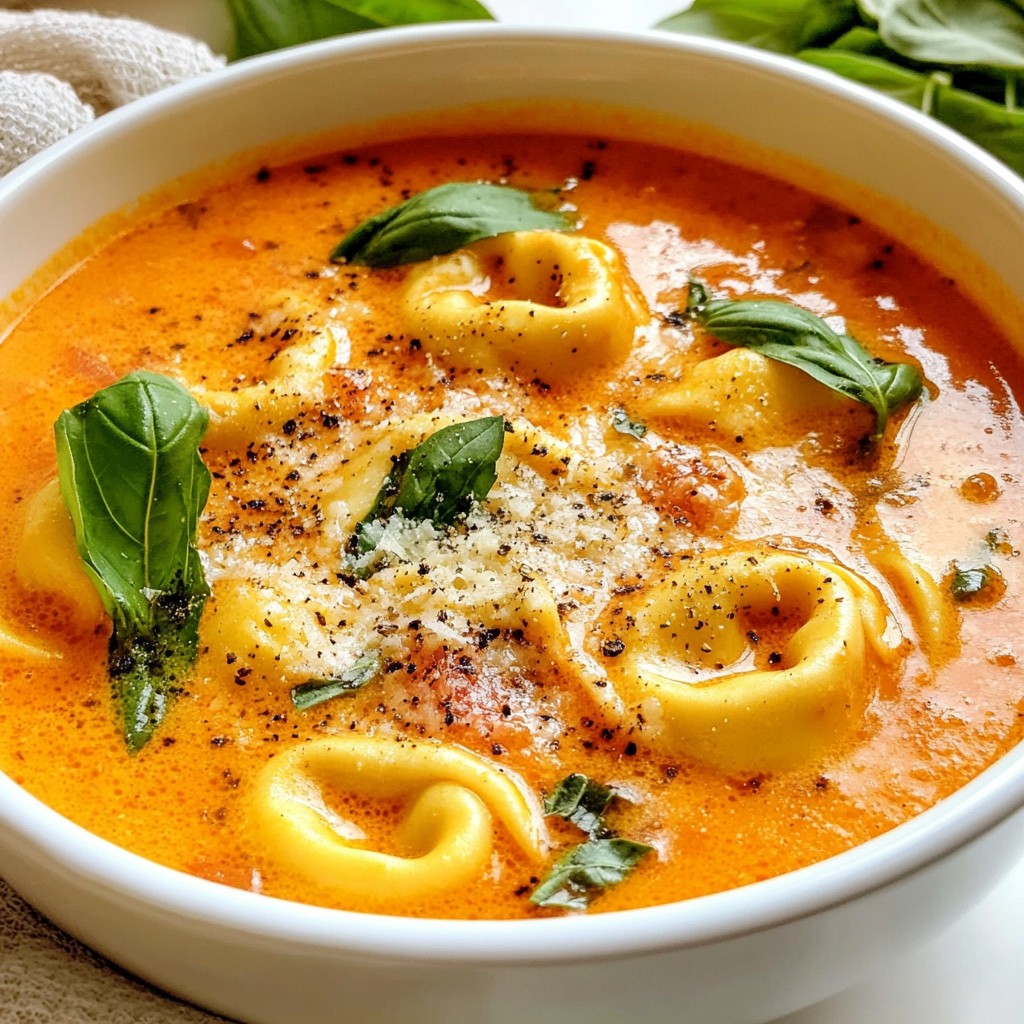 Creamy Tomato Tortellini Soup Cozy Comfort Bowl