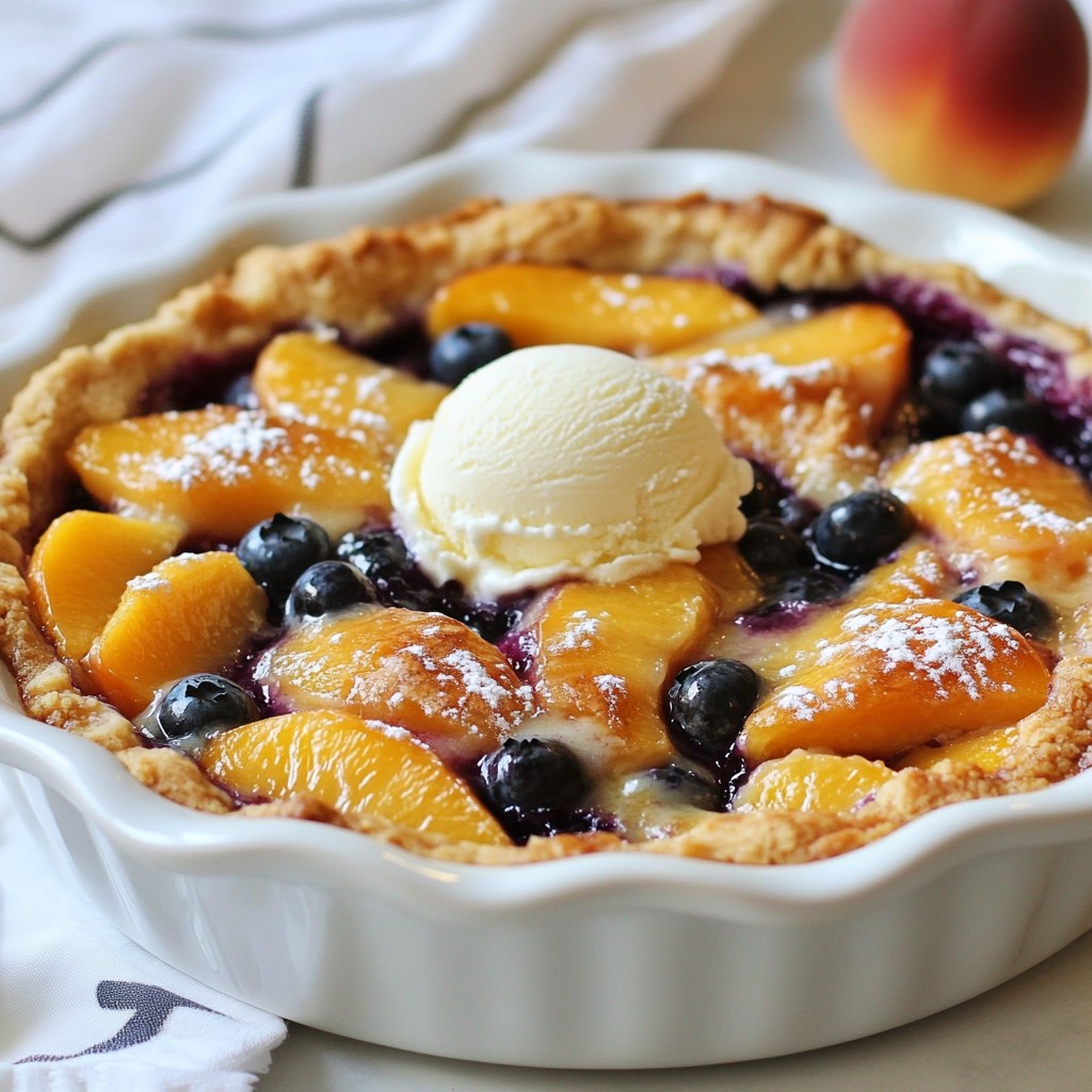 Blueberry Peach Cobbler Delightful and Easy Recipe