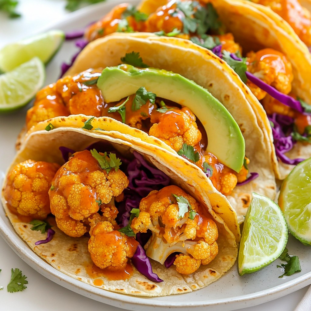 Buffalo Cauliflower Tacos Flavorful and Easy Recipe