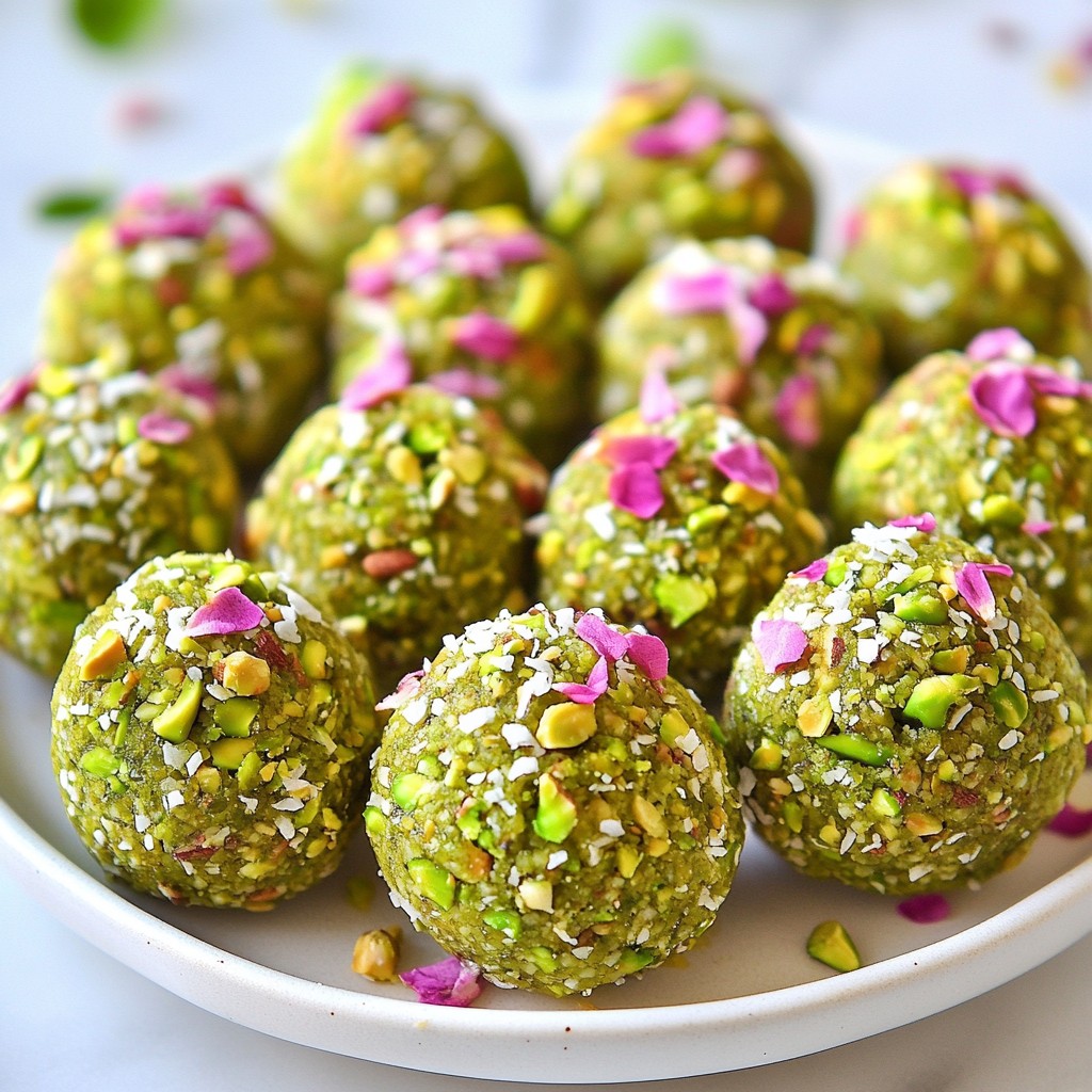 Pistachio Rose Energy Balls Healthy Snack Delight
