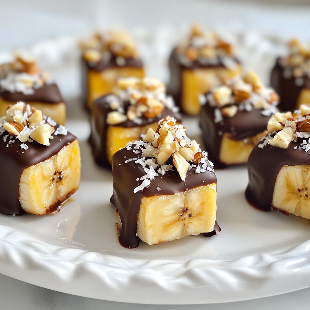 Chocolate Covered Banana Bites Simple and Tasty Treat