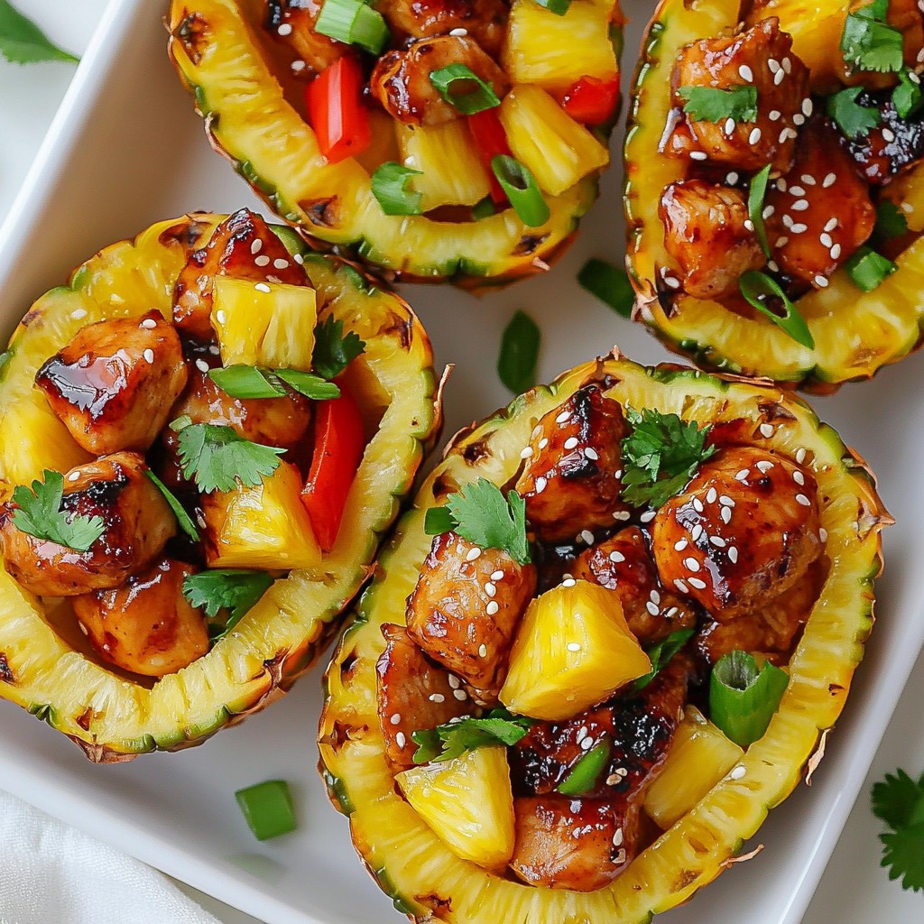 Teriyaki Chicken Pineapple Bowls Fresh and Flavorful Meal