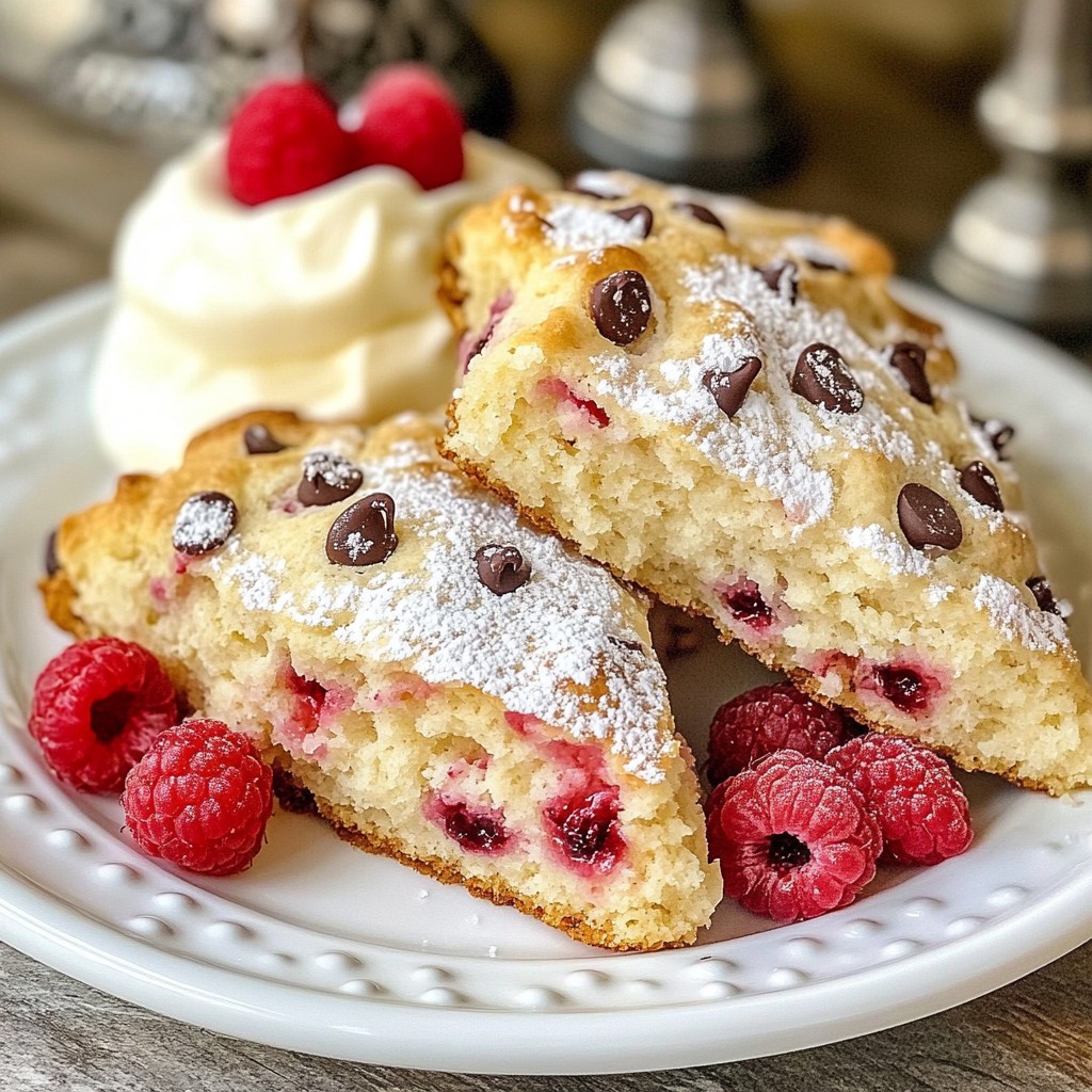 Raspberry Chocolate Chip Scones Simple and Delicious Treat