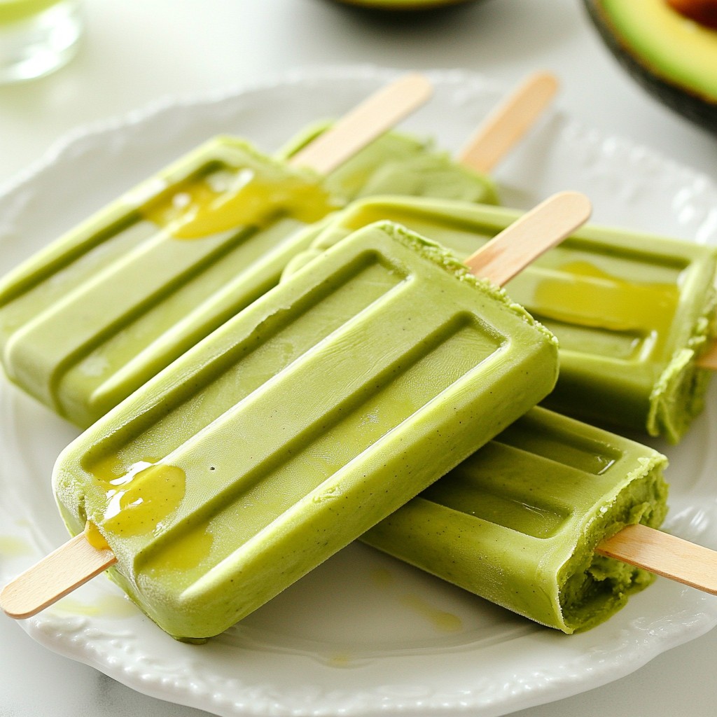 Delicious Avocado Coconut Popsicles Easy Summer Treat
