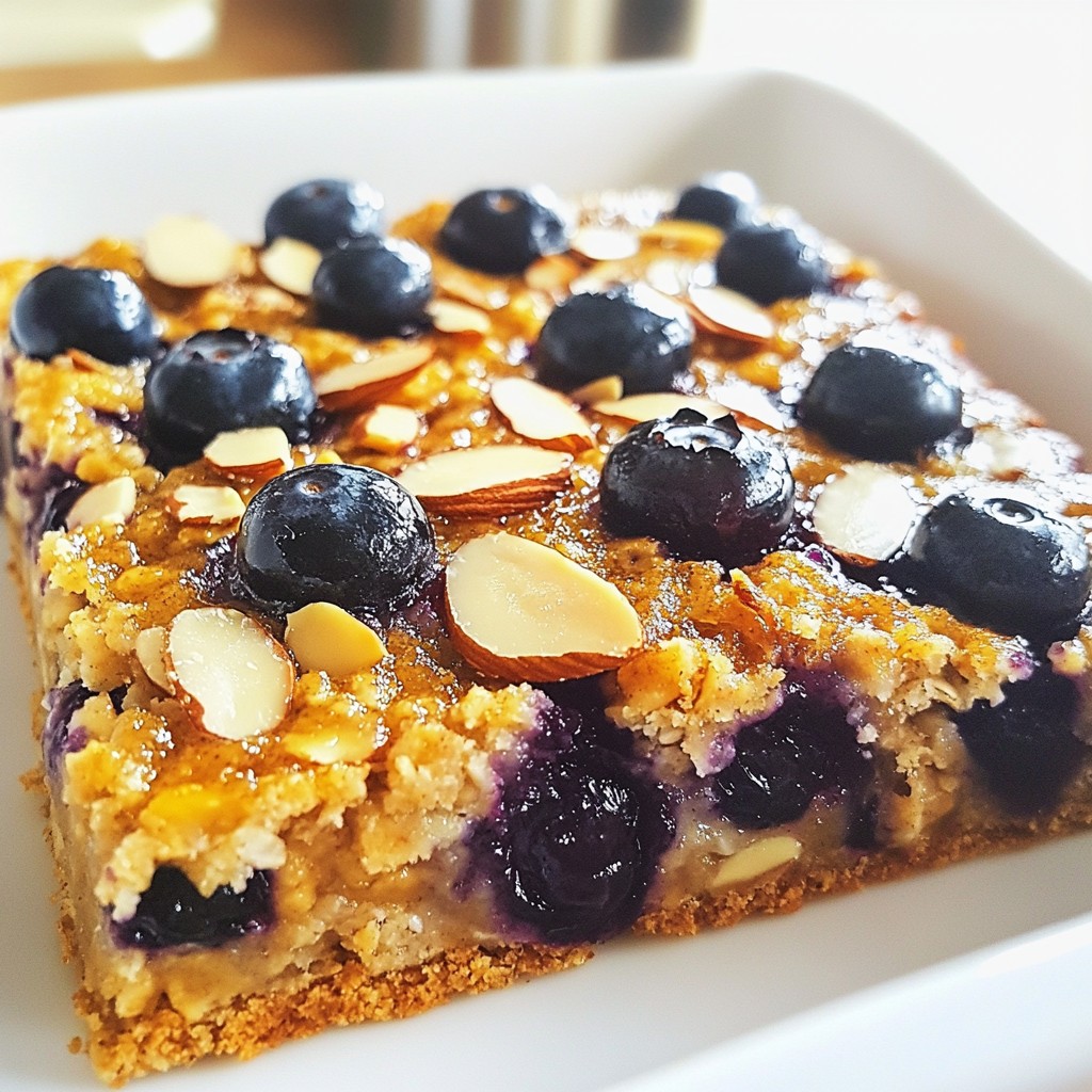 Blueberry Almond Oatmeal Bake Simple and Tasty Dish