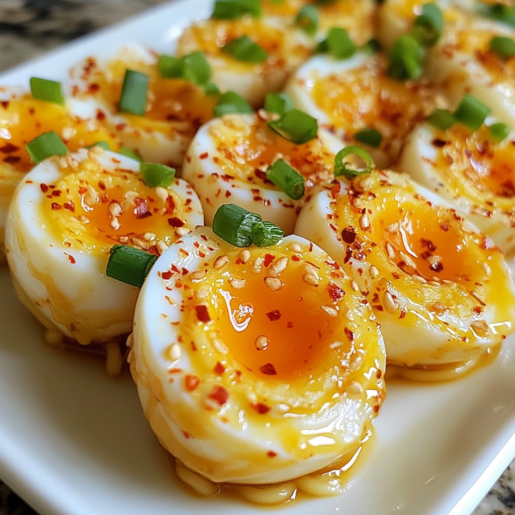 Spicy Garlic Ramen Eggs Irresistible Flavor Boost