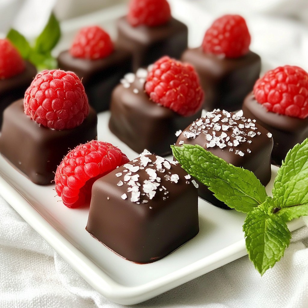 Chocolate Covered Raspberry Bites Delightful Treat