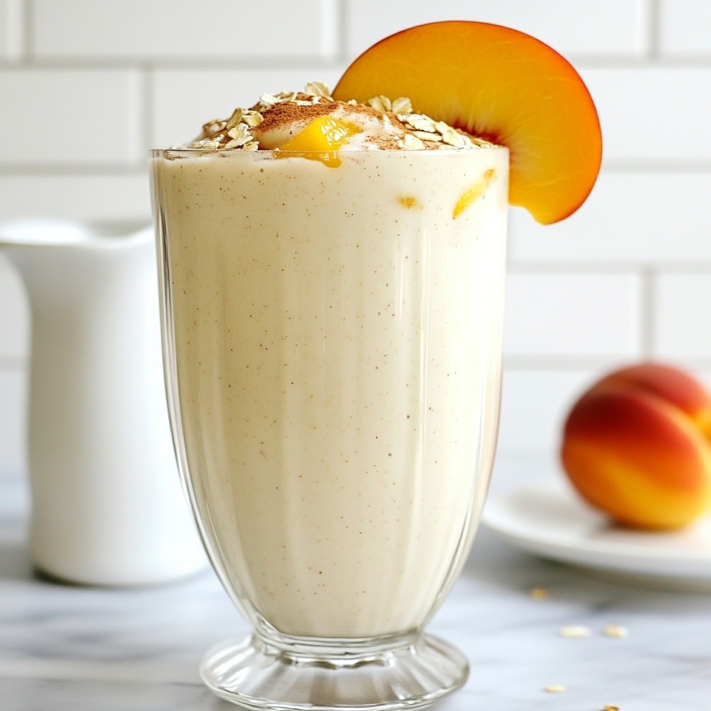 Peach Cobbler Smoothie Delicious and Nutritious Treat
