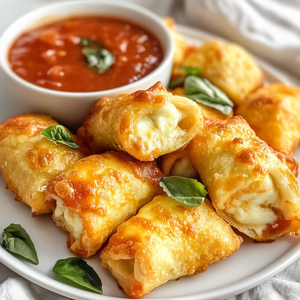 Air Fryer Margherita Pizza Rolls Delightful Snack