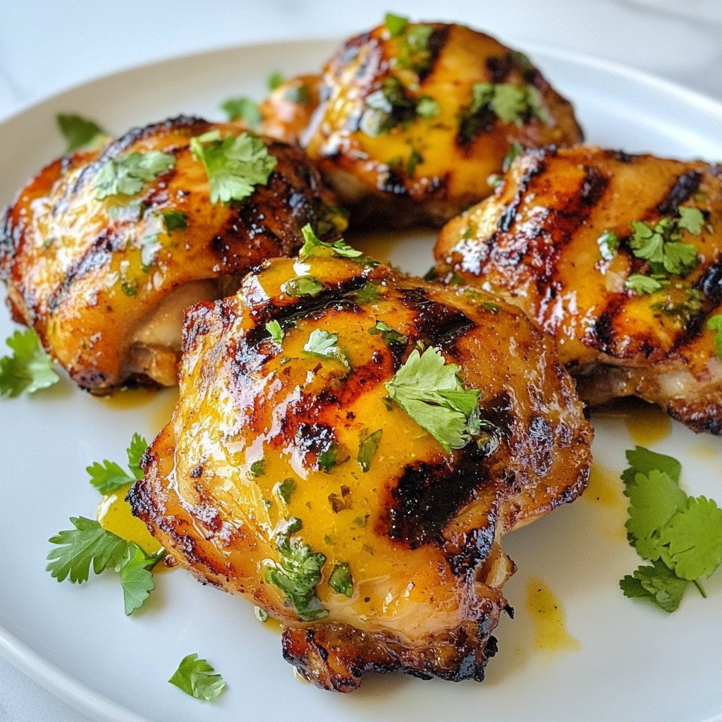 Honey Lime Grilled Chicken Thighs Flavorful Dish