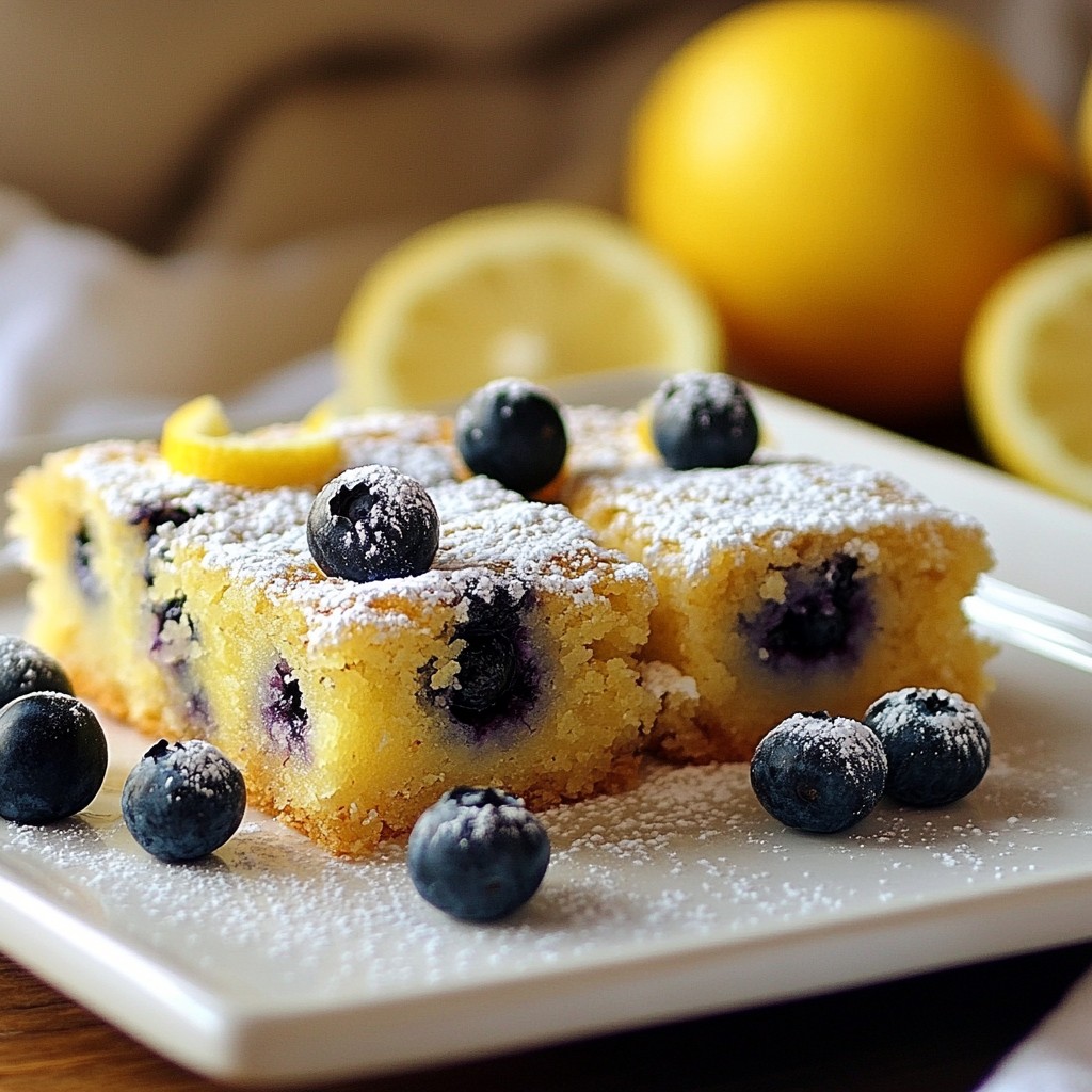 Blueberry Lemon Blondies Tasty and Easy Treat