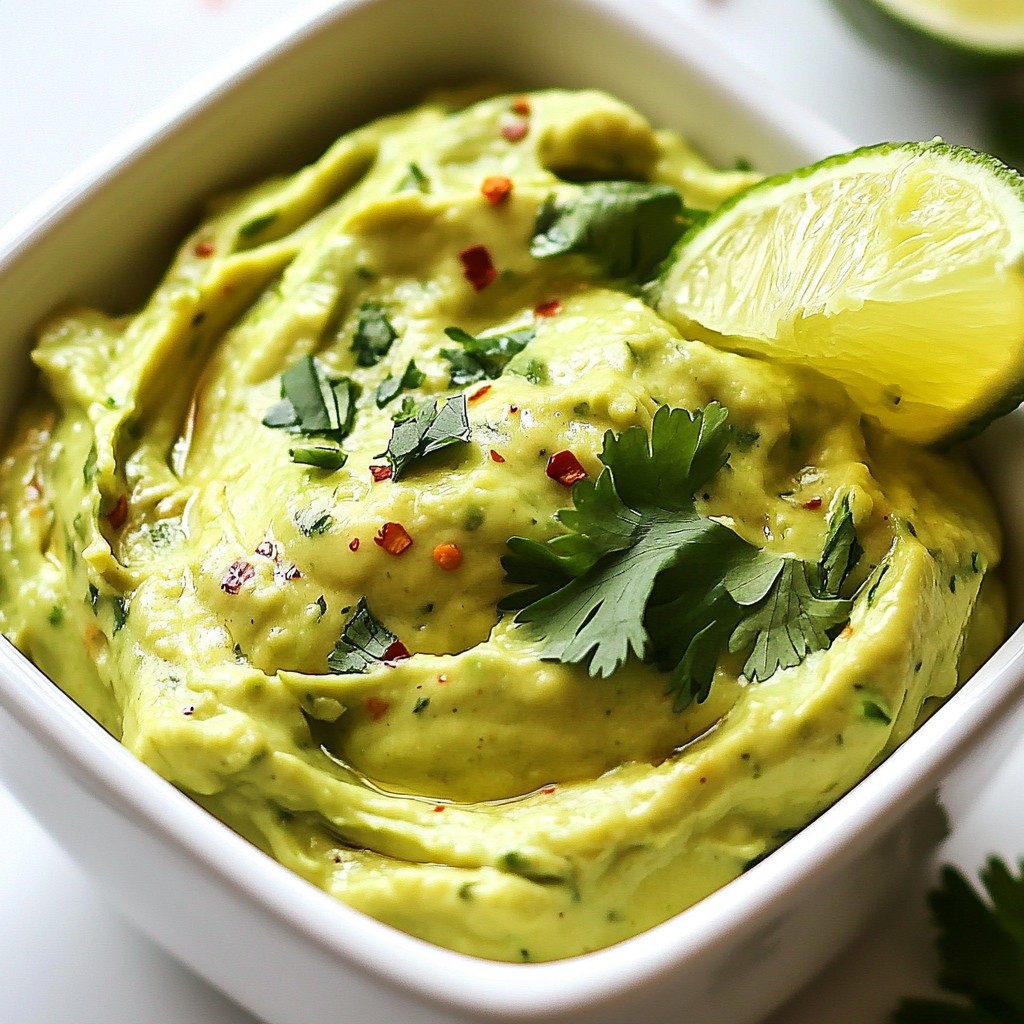Avocado Cilantro Lime Dip Fresh and Flavorful Snack