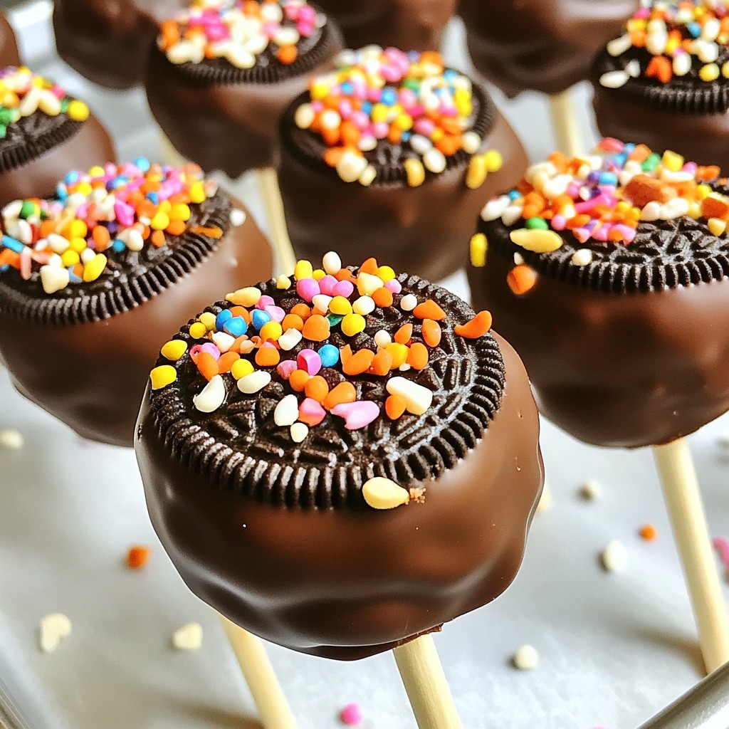 Chocolate Covered Oreo Pops Easy and Fun Treat