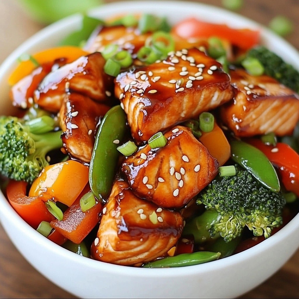 Teriyaki Salmon Stir Fry Tasty and Quick Meal Prep