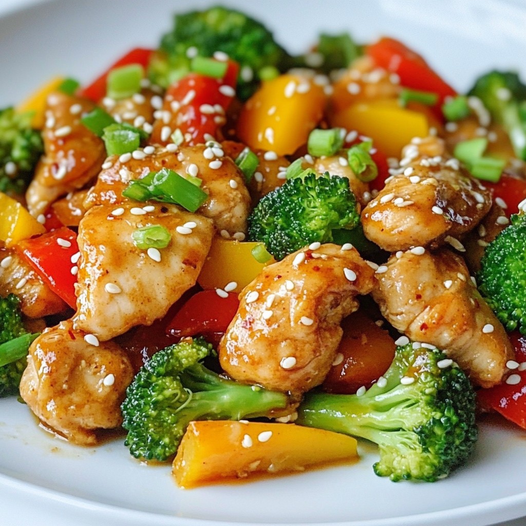 Thai Sweet Chili Chicken Stir Fry Quick and Tasty Meal