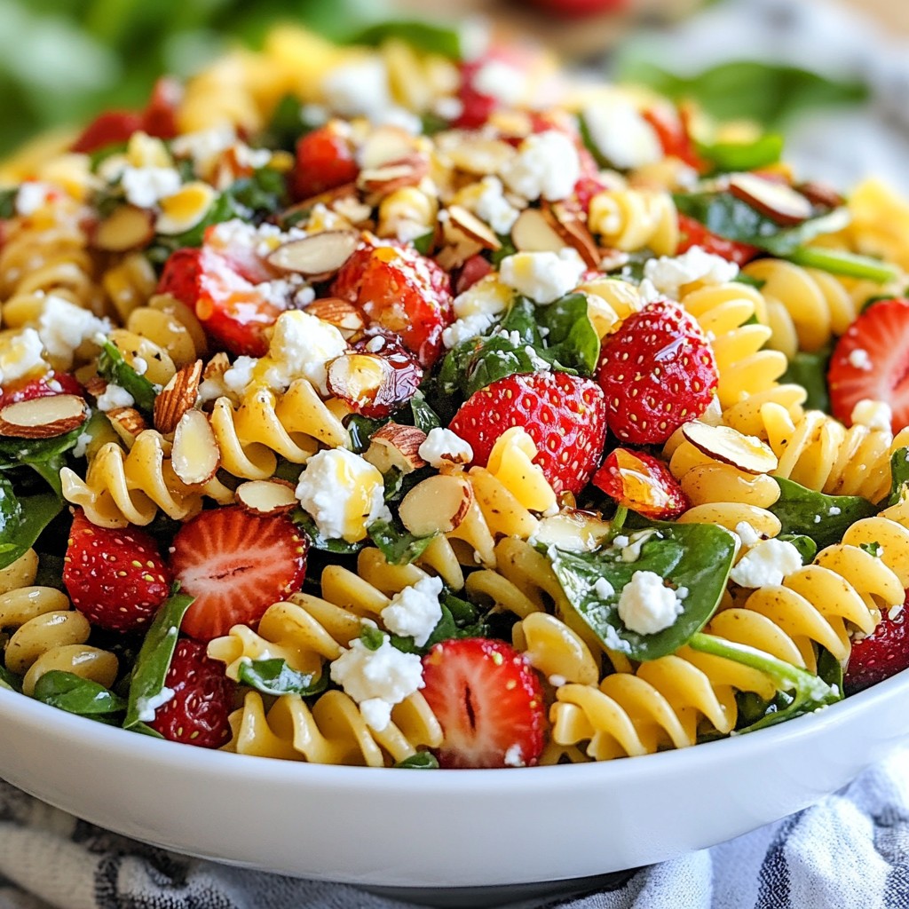 Strawberry Spinach Pasta Salad Fresh and Flavorful Dish