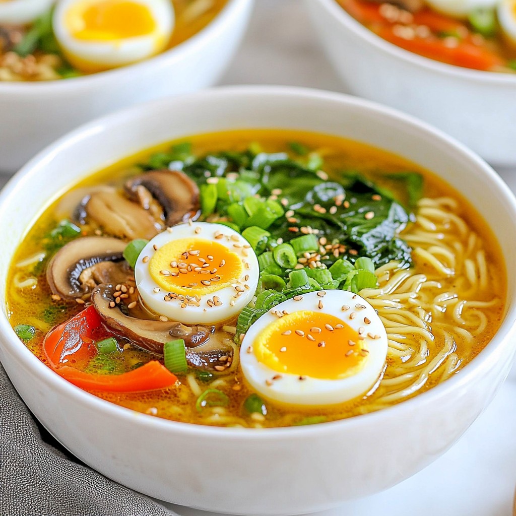 Spicy Sriracha Ramen Soup Comforting and Flavorful Meal
