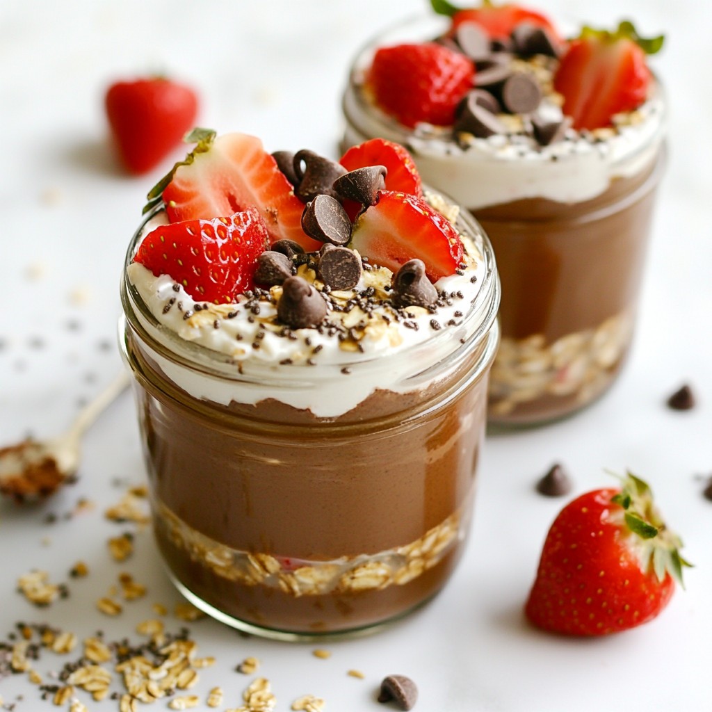 Chocolate Strawberry Overnight Oats Tasty and Easy Treat
