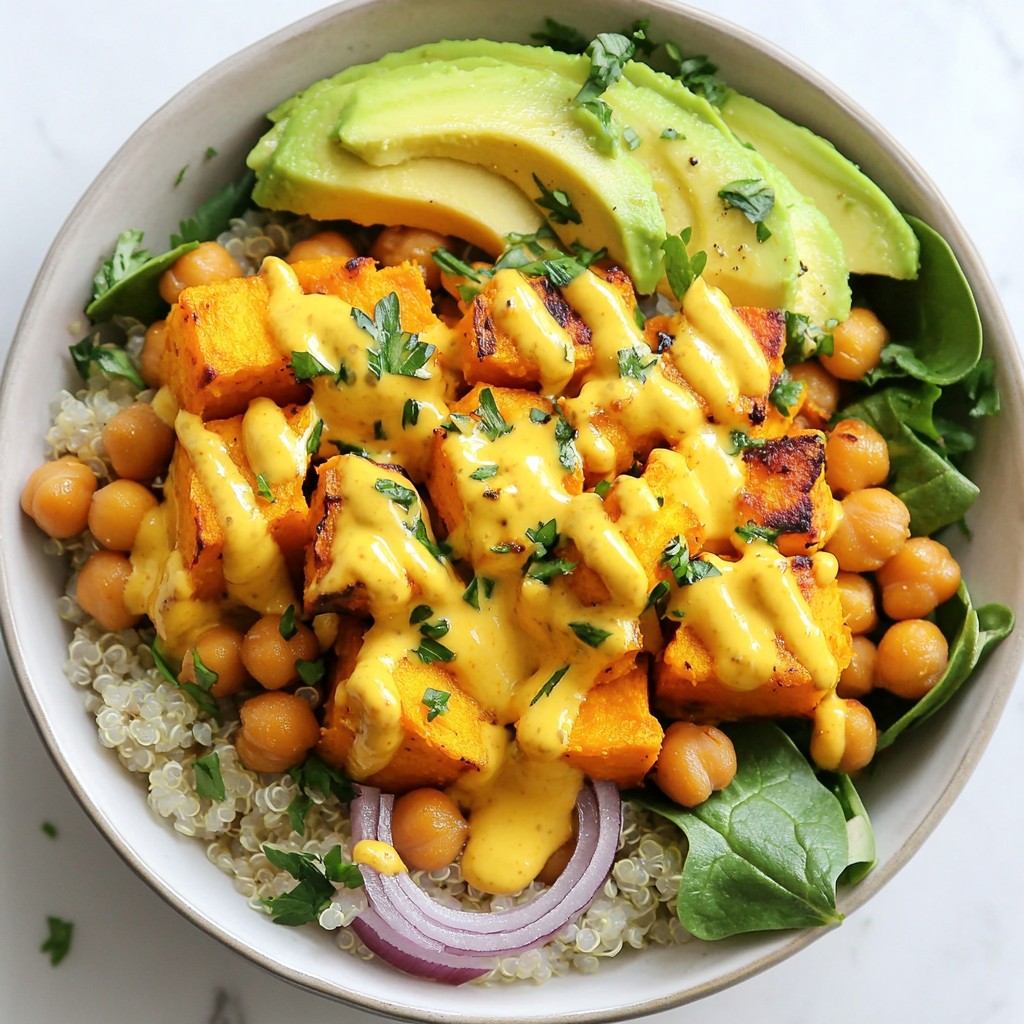 Sweet Potato Chickpea Buddha Bowl Flavorful Delight