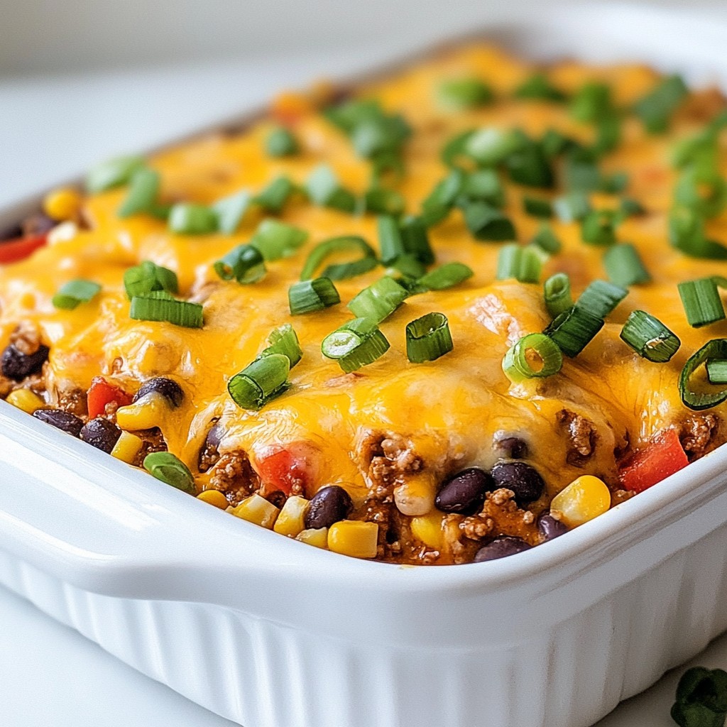Cheesy Taco Casserole Flavorful and Easy Dinner Idea