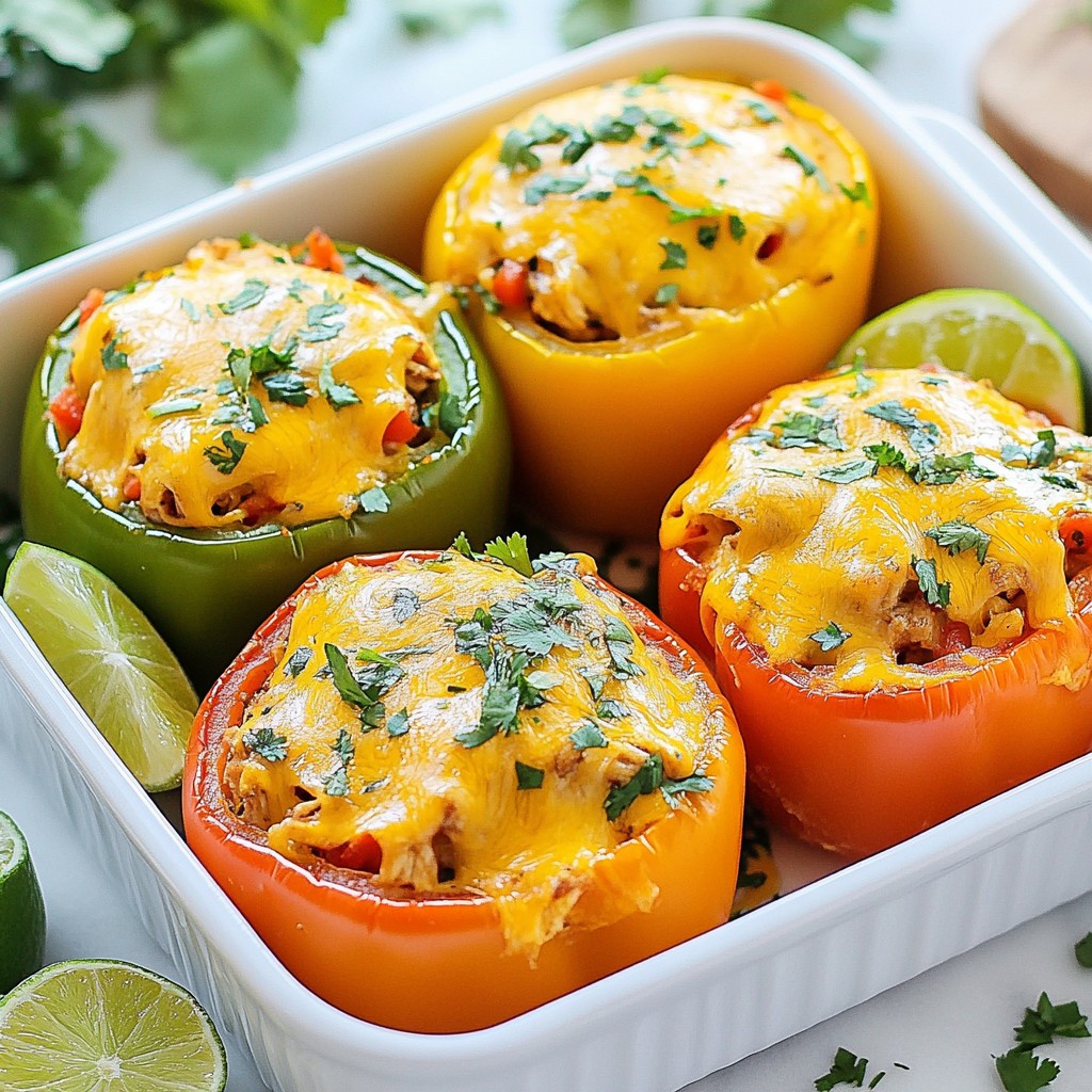 Chicken Fajita Stuffed Peppers Flavorful Dinner Option