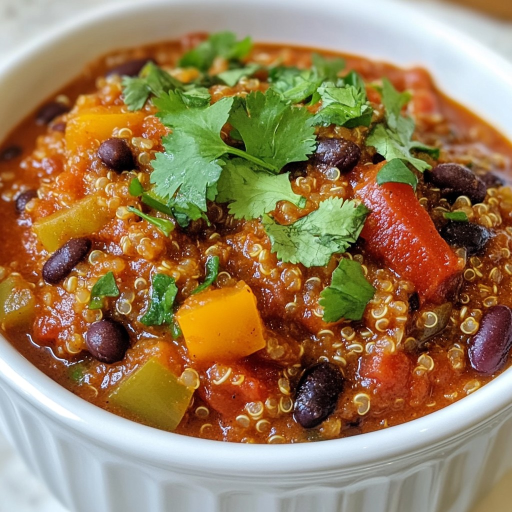 Veggie Packed Quinoa Chili Hearty and Flavorful Dish
