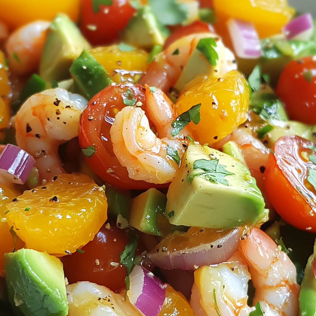 Citrus Shrimp Avocado Salad Fresh and Flavorful Dish