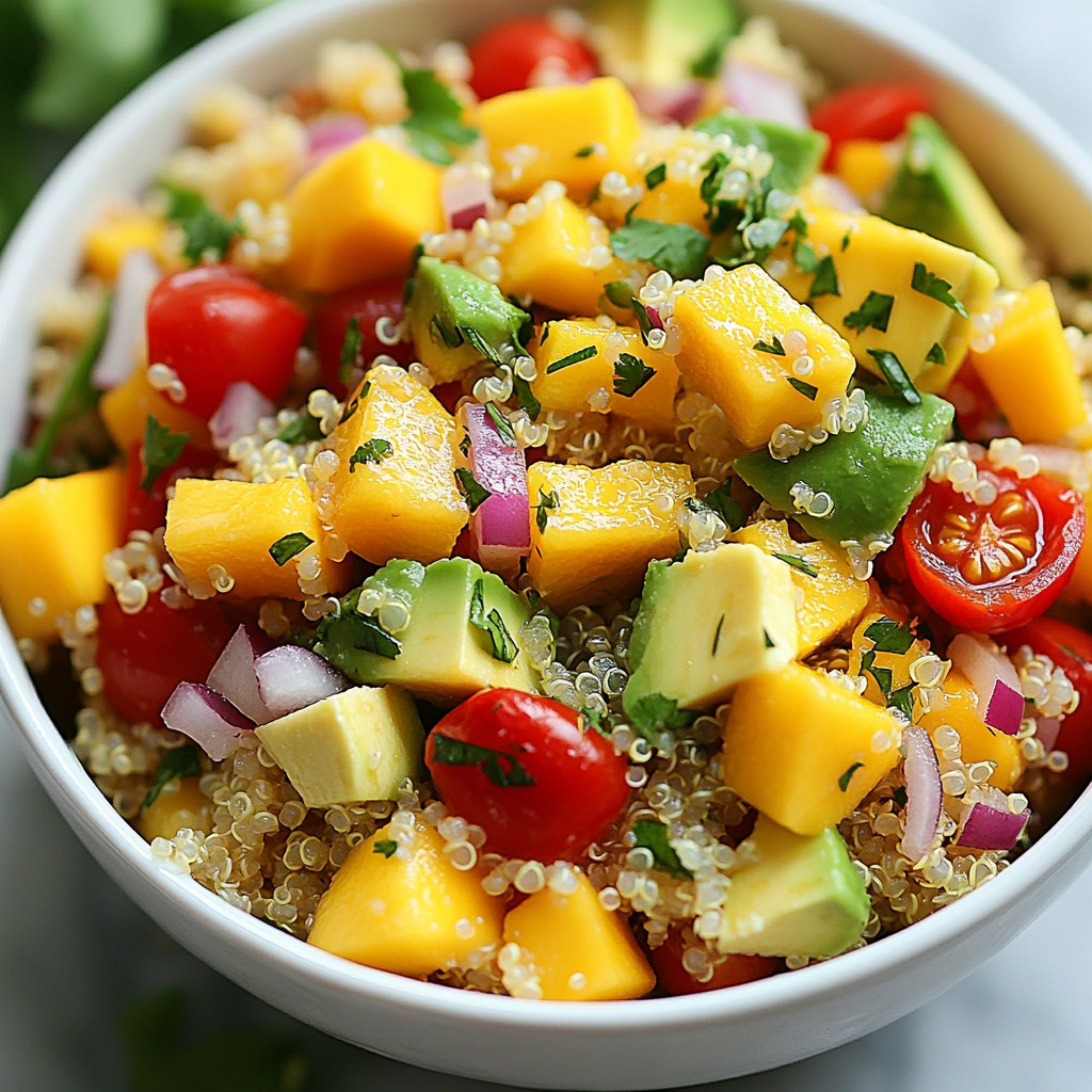 Mango Avocado Quinoa Salad Fresh and Flavorful Mix