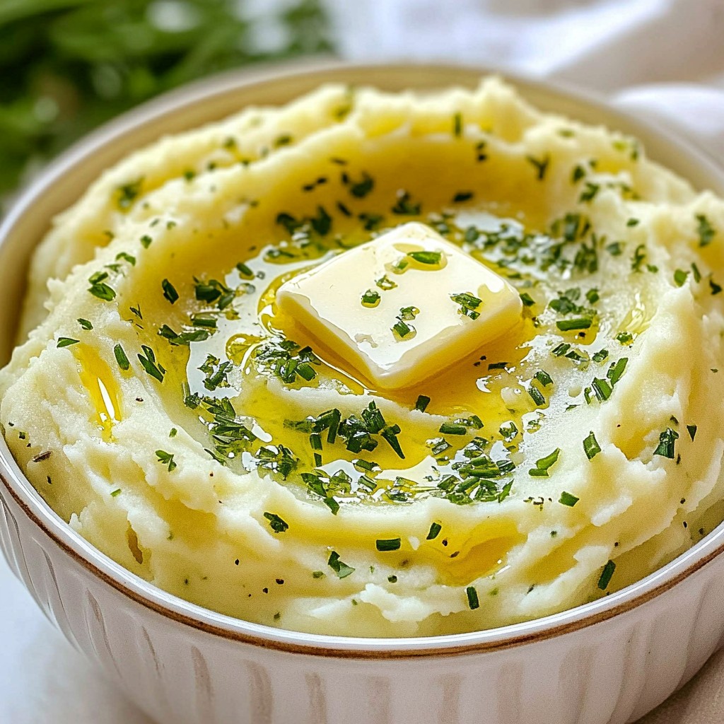 Garlic Herb Mashed Potatoes Creamy and Flavorful Dish