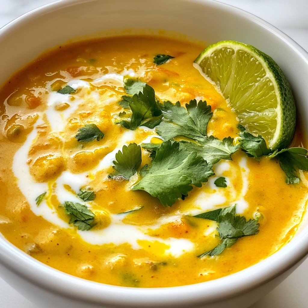 Coconut Curry Lentil Soup Flavorful and Nourishing Meal