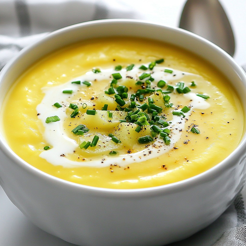 Creamy Roasted Garlic Potato Soup Simple and Tasty