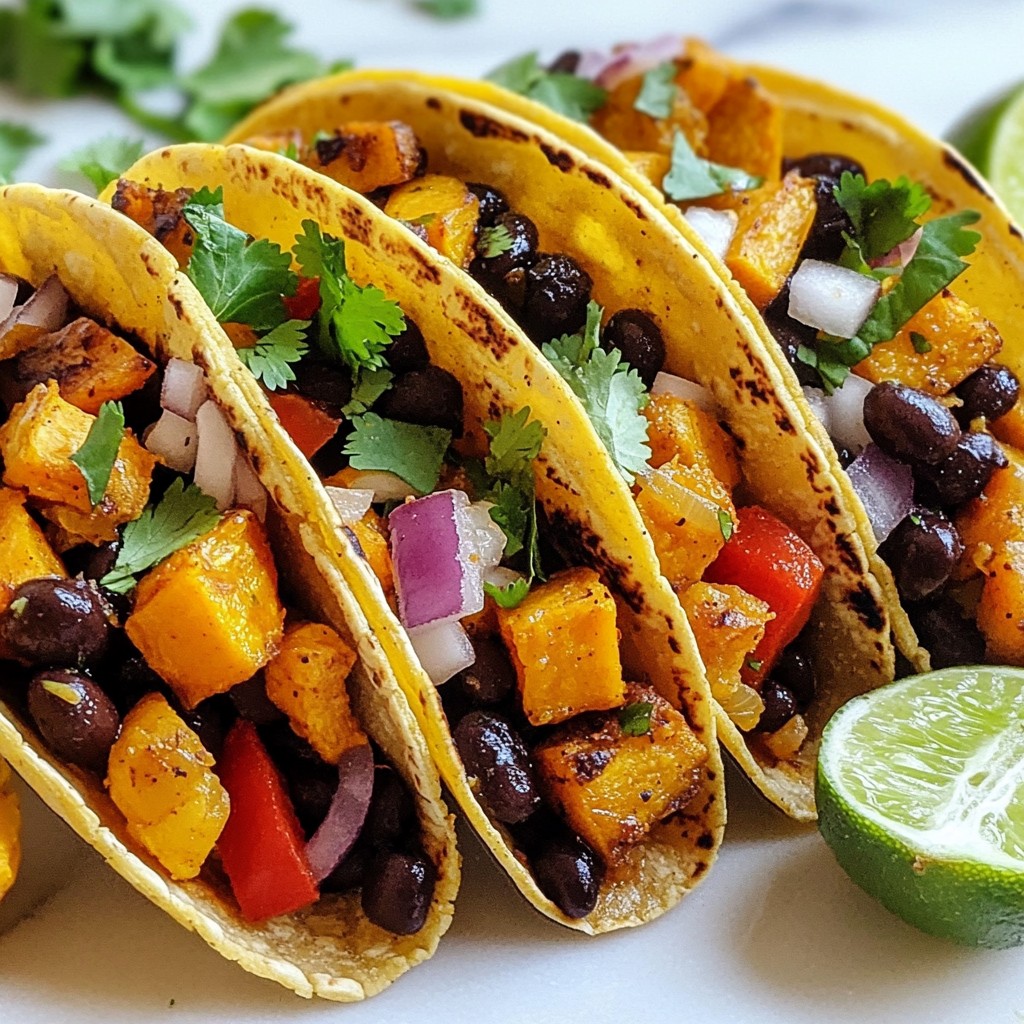 Sweet Potato Black Bean Tacos Flavorful and Easy Meal