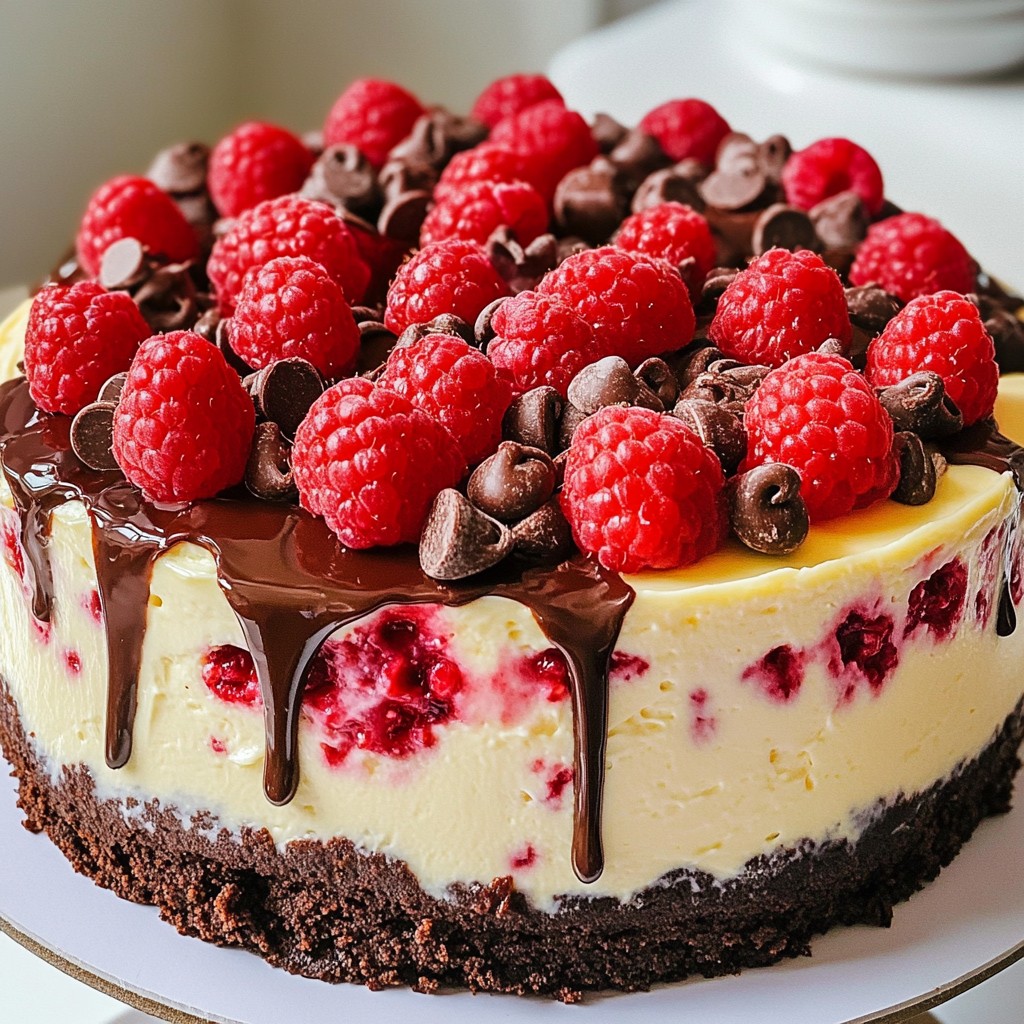 Raspberry Chocolate Cheesecake Delightfully Rich Treat