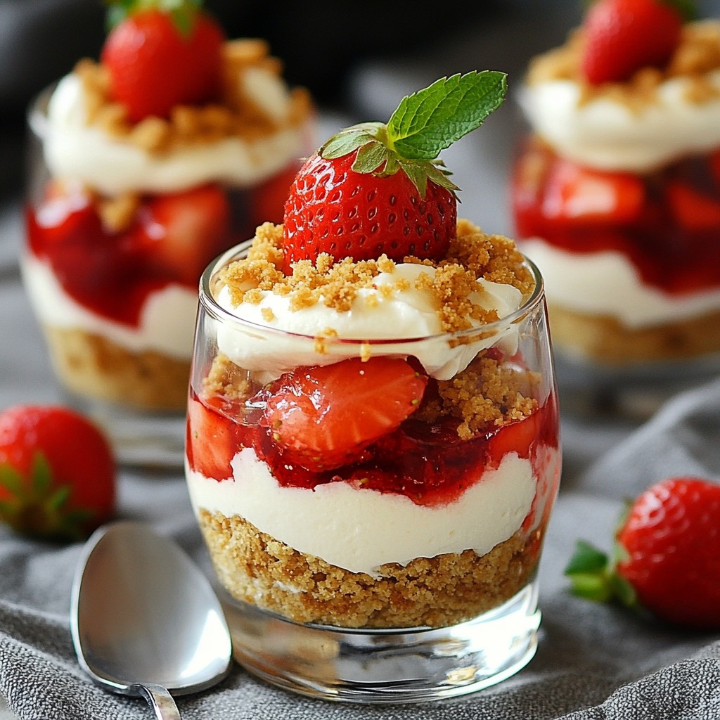 Strawberry Cheesecake Parfaits Easy and Delicious Treat