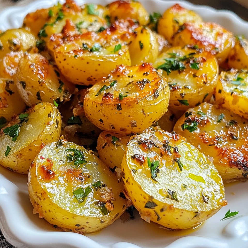 Garlic Herb Skillet Potatoes Tasty Side Dish Recipe