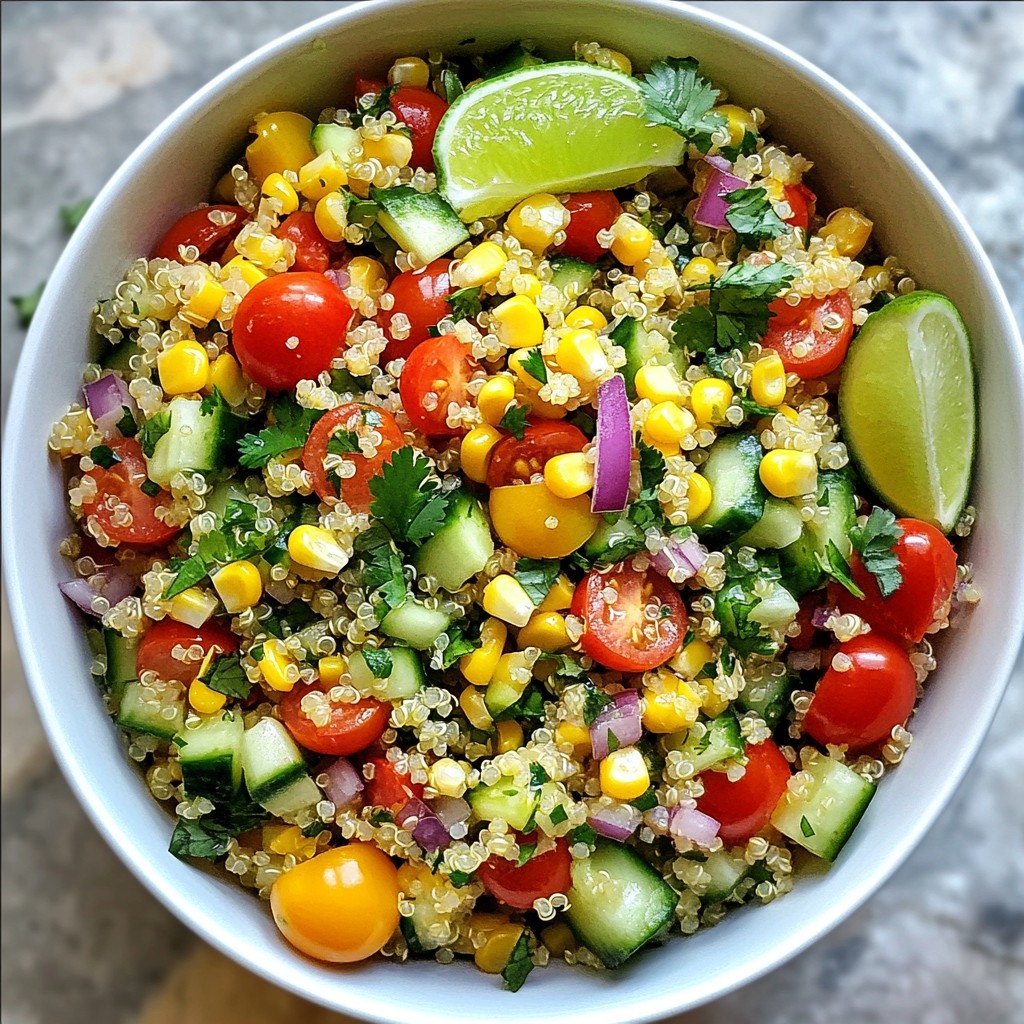 Cilantro Lime Quinoa Salad Fresh and Zesty Delight
