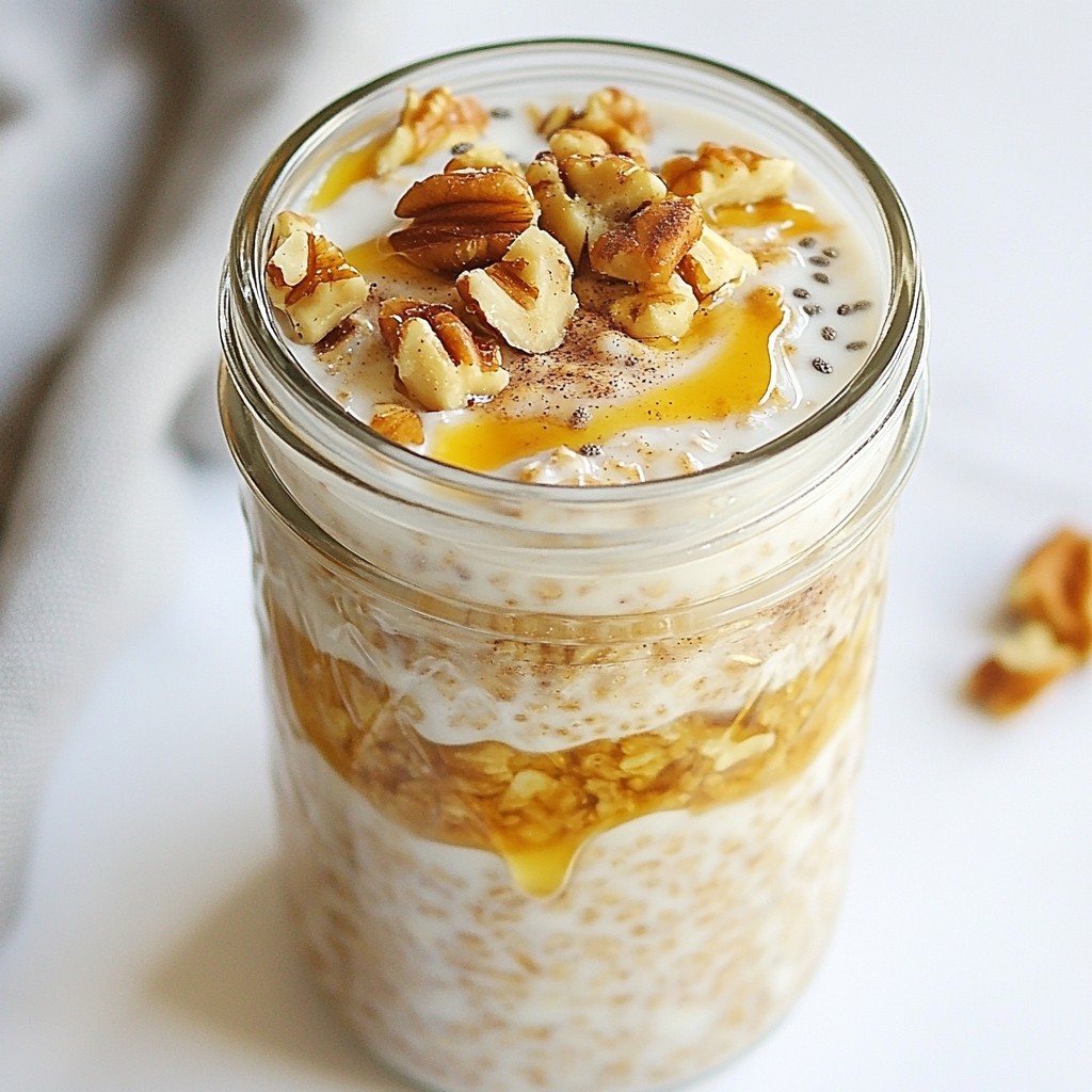 Cinnamon Roll Overnight Oats Tasty and Simple Recipe