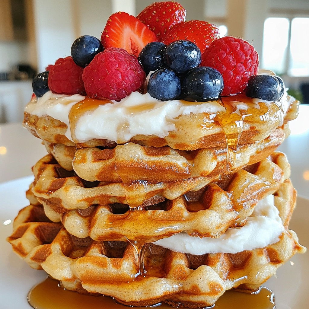 Cinnamon Roll Waffle Sandwiches Sweet and Simple Delight