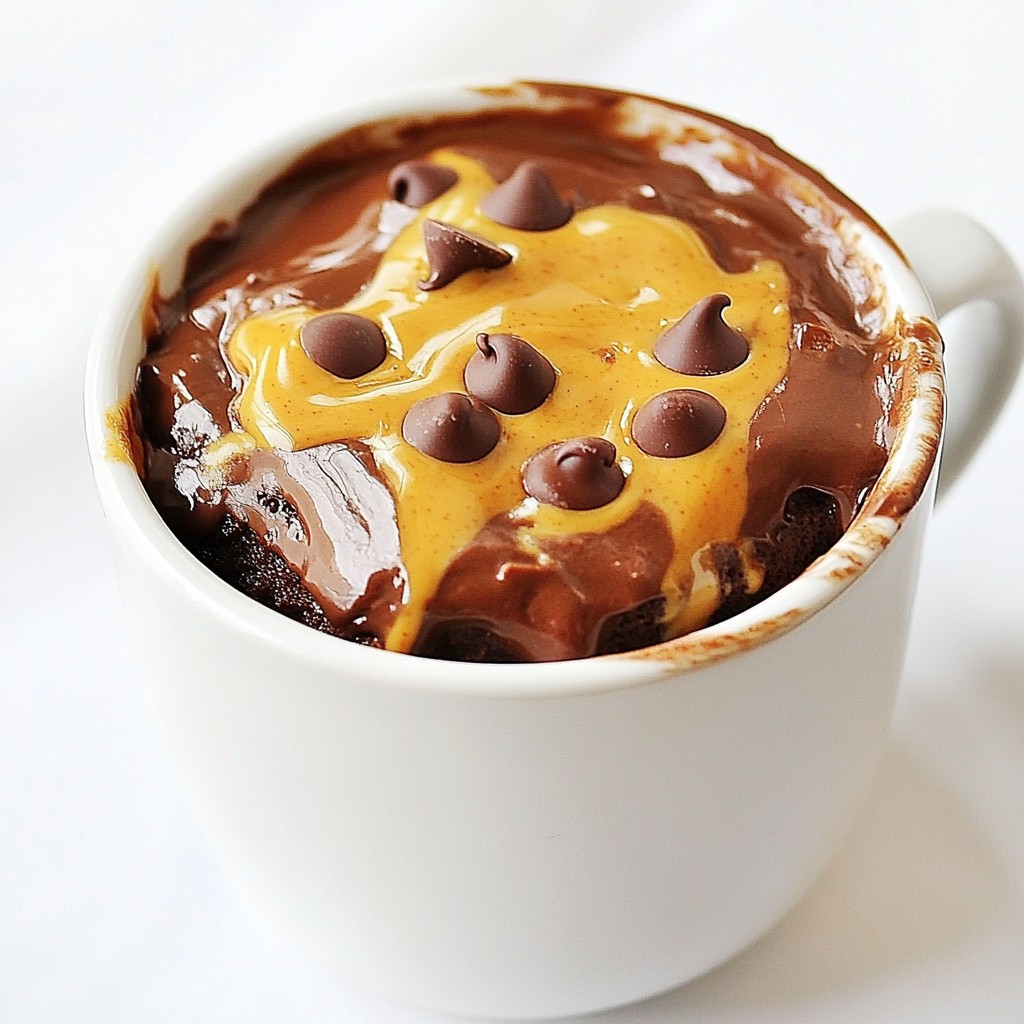 Chocolate Peanut Butter Mug Cake Simple and Quick Treat