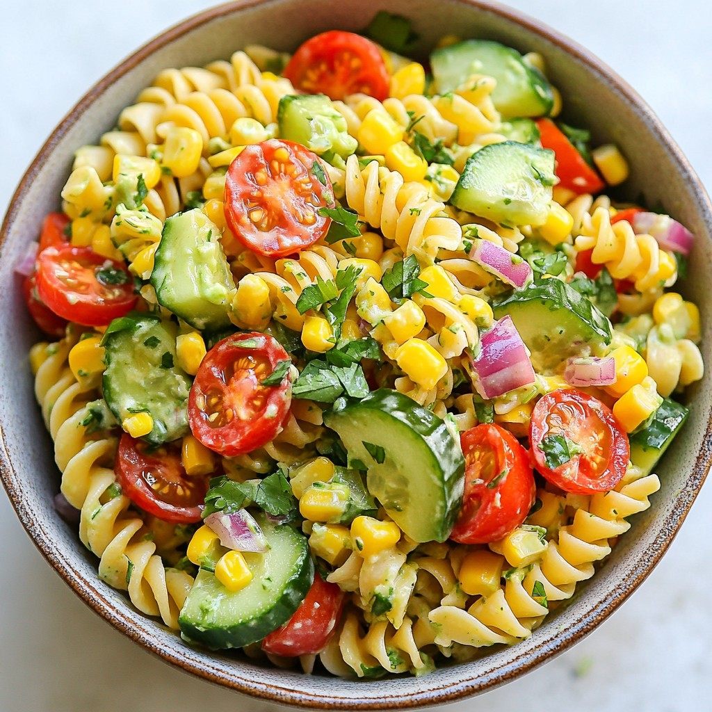 Avocado Ranch Pasta Salad Fresh and Flavorful Meal