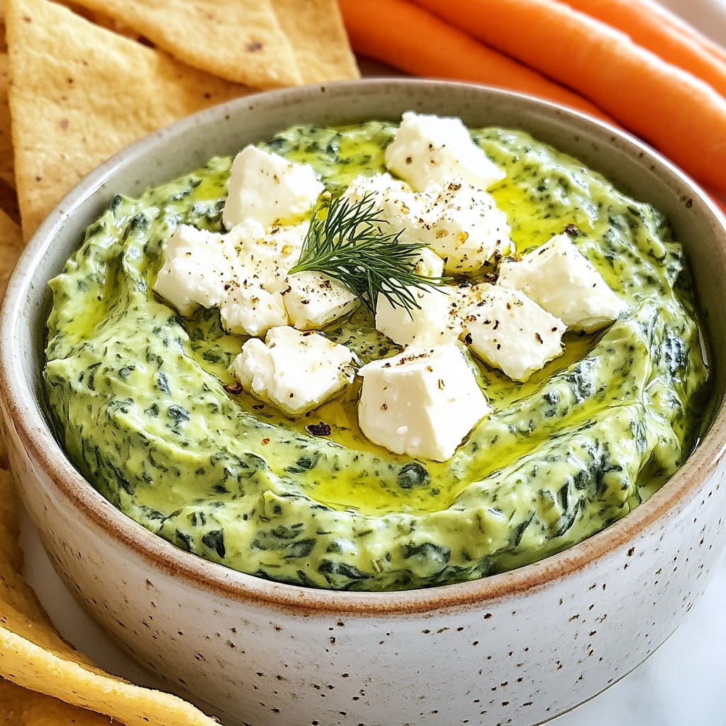 Creamy Spinach Feta Dip Rich and Tasty Appetizer