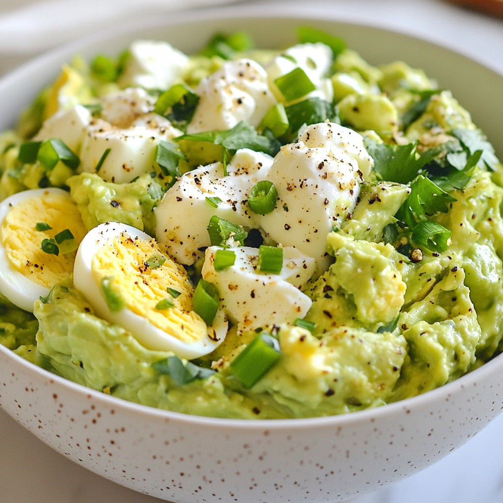 Creamy Avocado Egg Salad Simple and Flavorful Meal