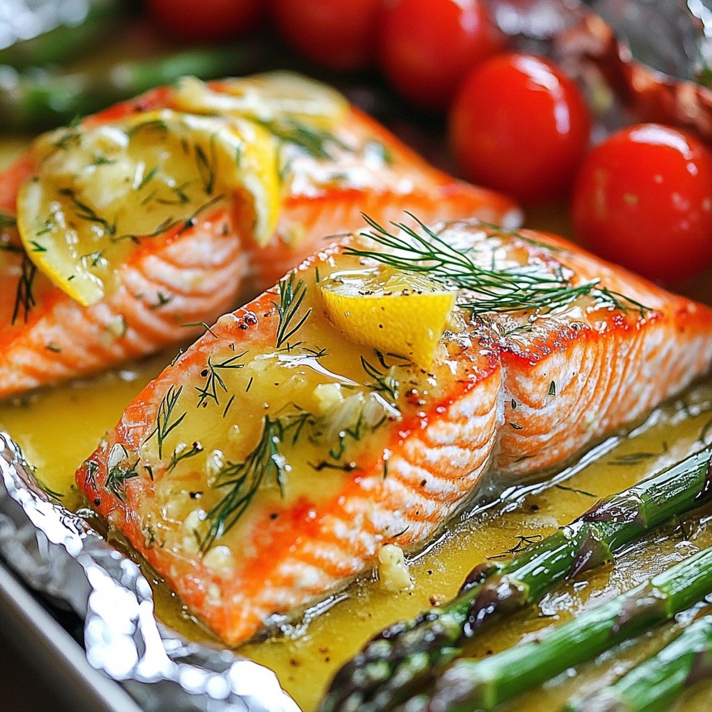 Garlic Butter Salmon in Foil Simple and Tasty Dish