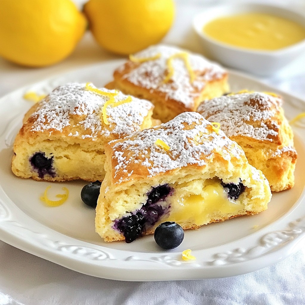 Lemon Blueberry Scones Delightful and Easy Recipe