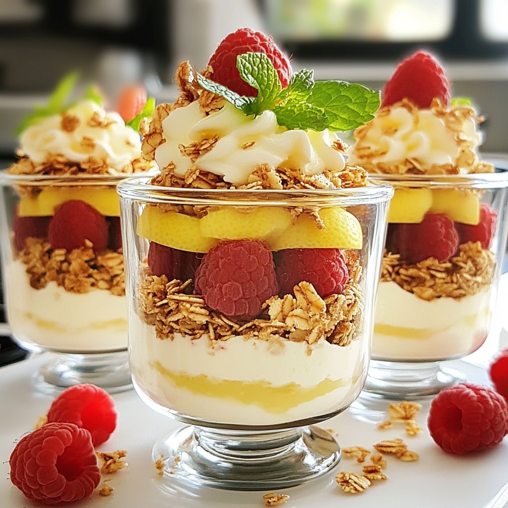 Raspberry Lemon Cheesecake Parfaits Easy and Delicious