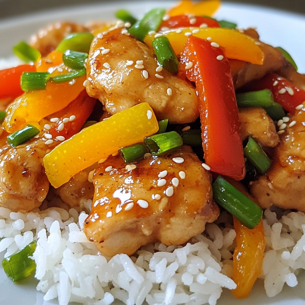 Savory Sesame Orange Chicken Stir Fry Recipe