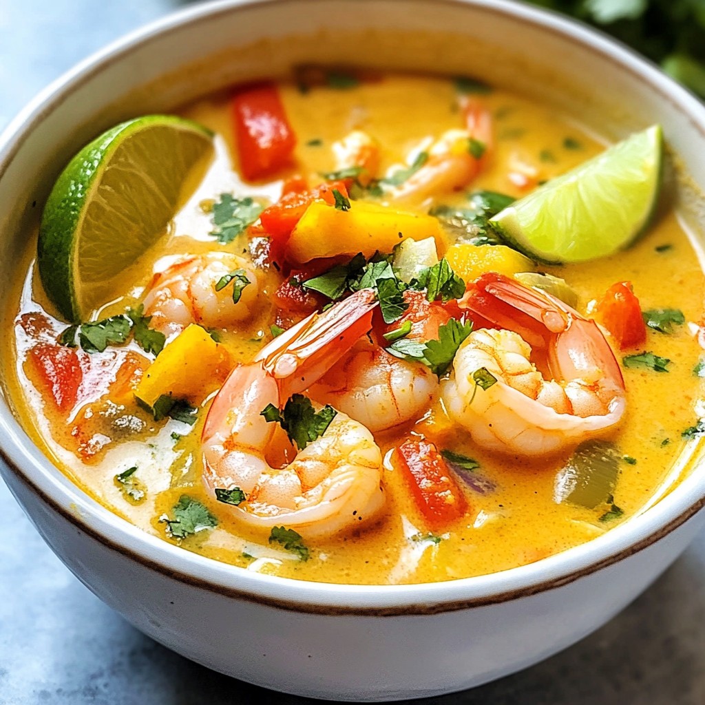 Coconut Lime Shrimp Soup Flavorful Delight Recipe