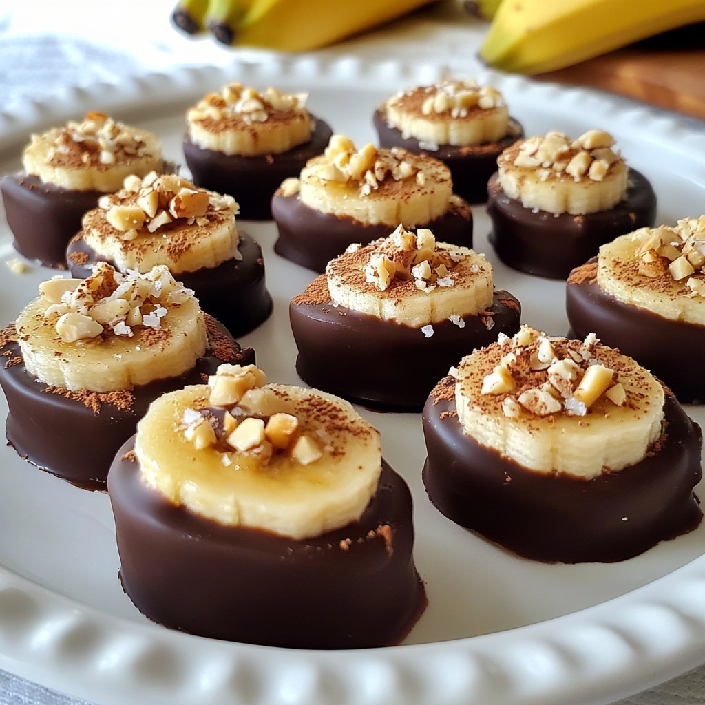 Chocolate Covered Banana Bites Easy and Delicious Treat